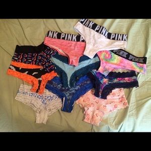10 pairs of PINK Cheeky Panties